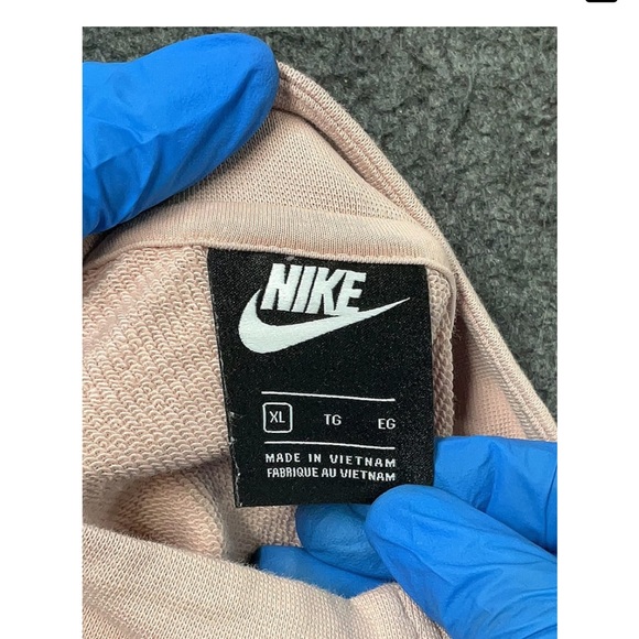 NWT oversiz xl Nike 1/4 quarter zip pullover pedal pink with retro gold label - Picture 3 of 6